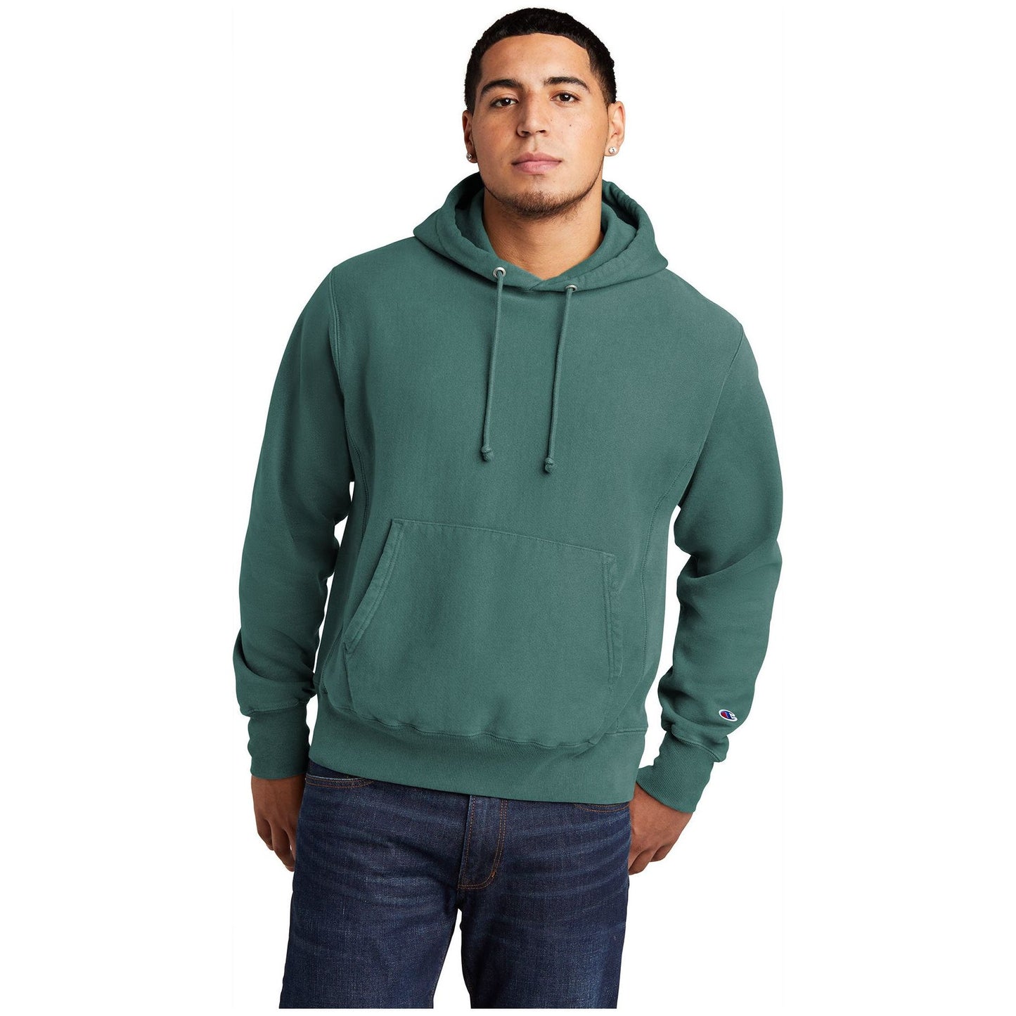 Champion ® Reverse Weave ® Garment-Dyed Hooded Sweatshirt gds101