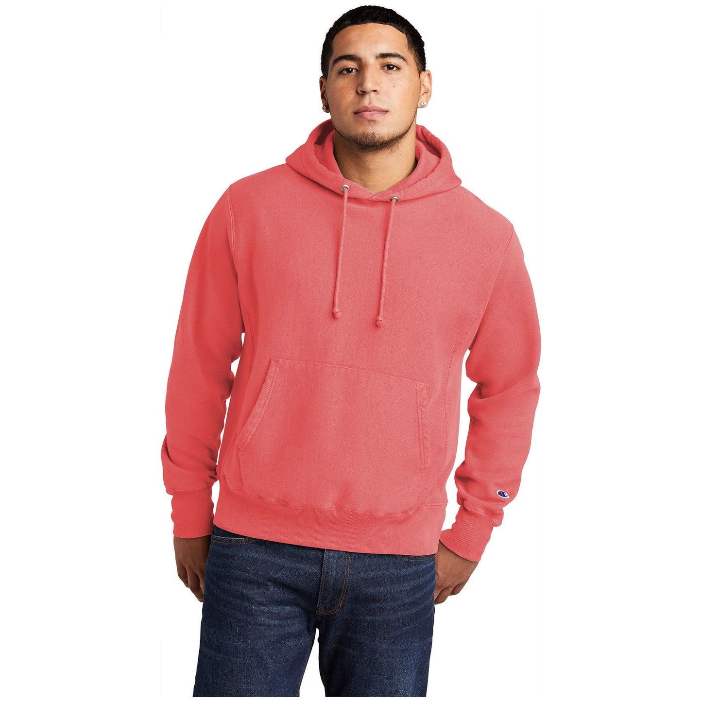 Champion ® Reverse Weave ® Garment-Dyed Hooded Sweatshirt gds101