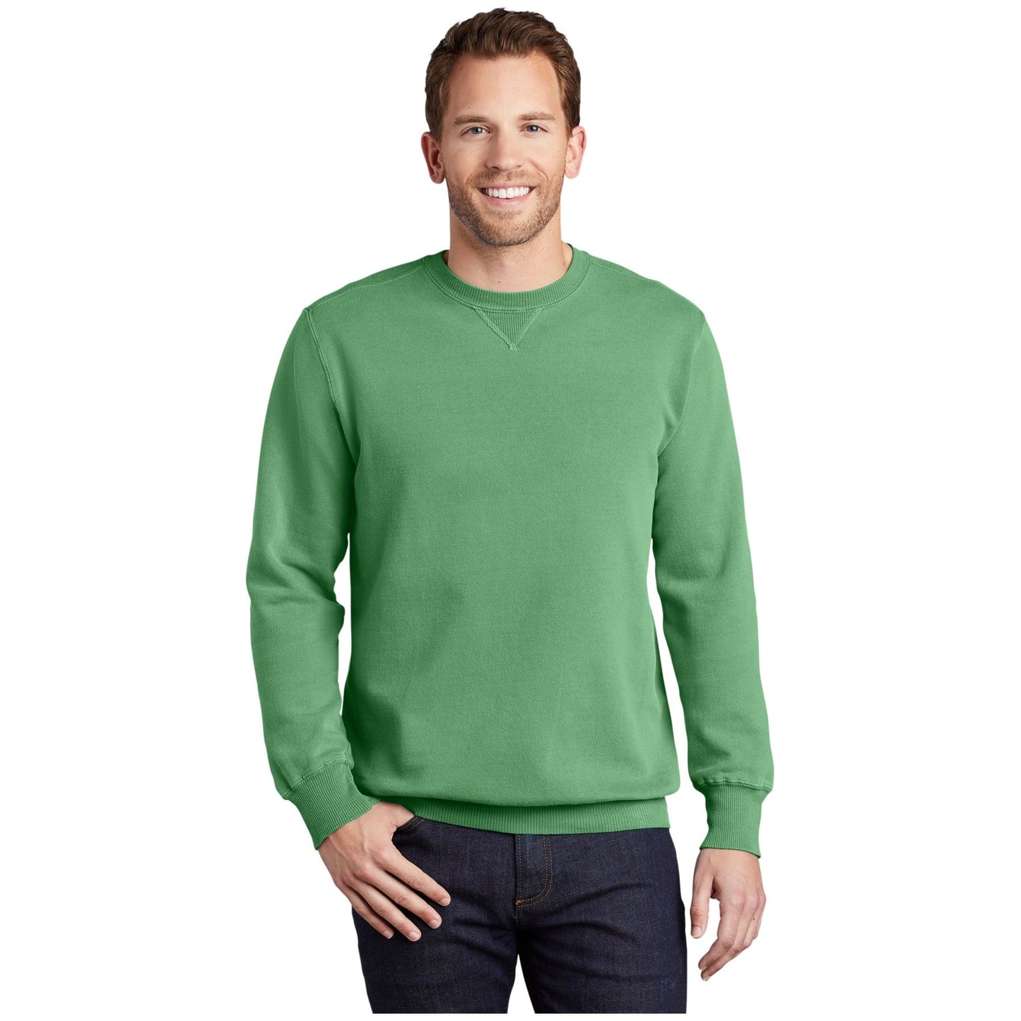 Port & Company® Beach Wash® Garment-Dyed Crewneck Sweatshirt pc098