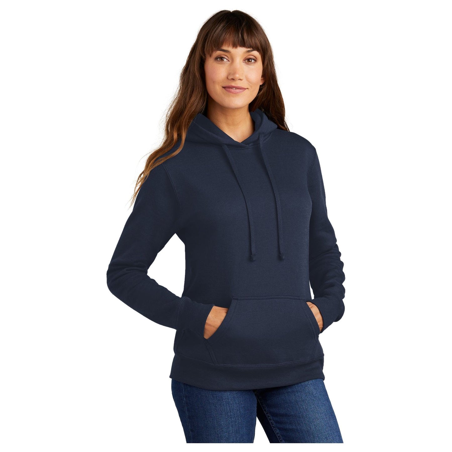 Port & Company ® Ladies Core Fleece Pullover Hooded Sweatshirt lpc78h ...