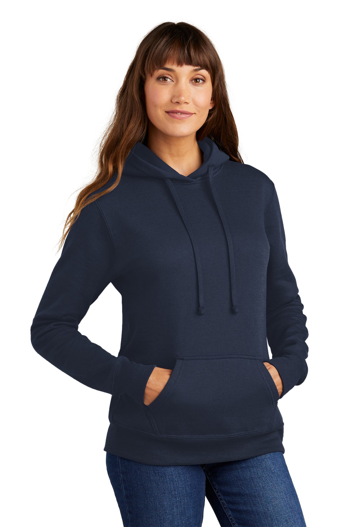 Port & Company ® Ladies Core Fleece Pullover Hooded Sweatshirt lpc78h ...