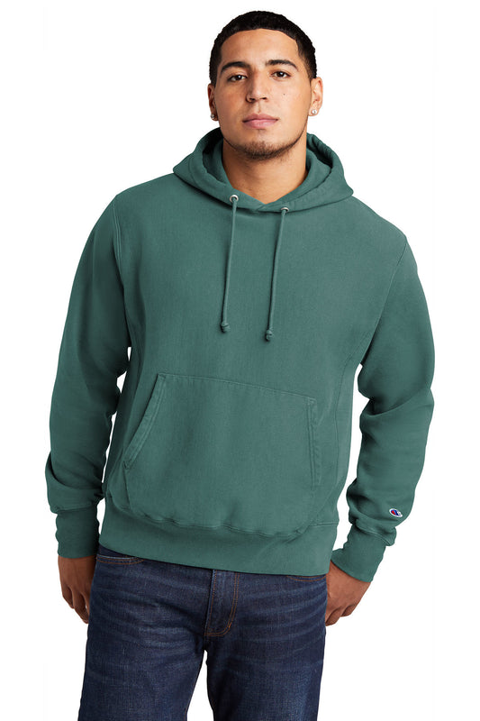 Champion ® Reverse Weave ® Garment-Dyed Hooded Sweatshirt gds101