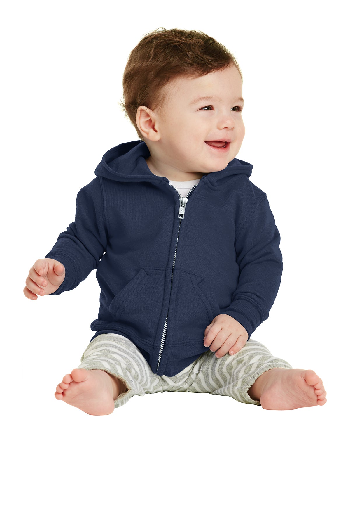 Port & Company® Infant Core Fleece Full-Zip Hooded Sweatshirt car78izh