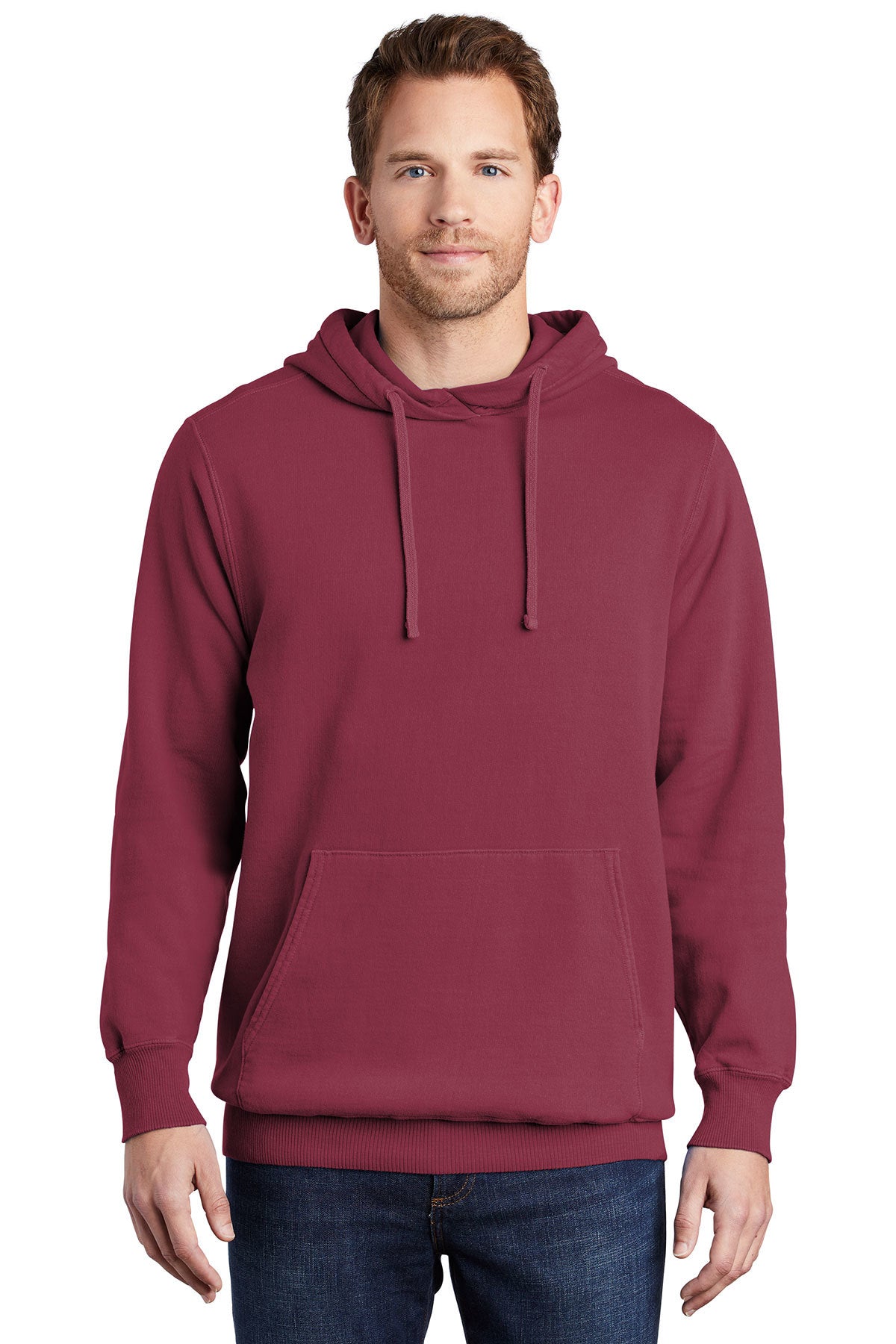 Unisex Port & Company® Beach Wash® Garment-Dyed Pullover Hooded Sweats ...