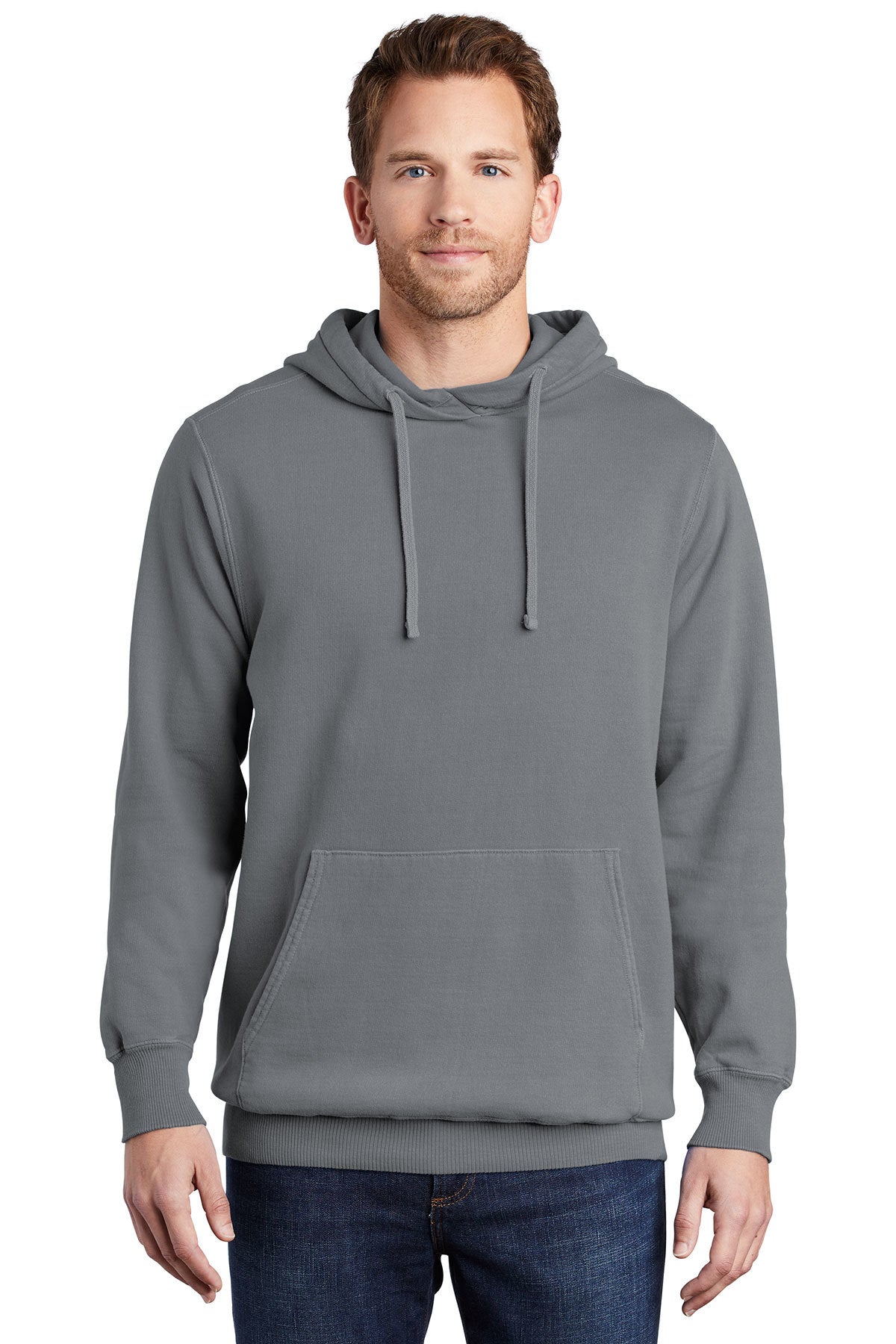 Unisex Port & Company® Beach Wash® Garment-Dyed Pullover Hooded Sweatshirt PC098H